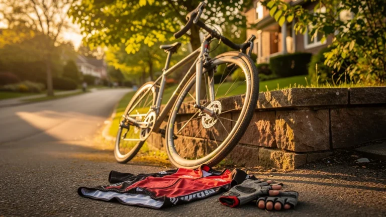 Bicyclette avec selle d'origine usée symbolisant les premières longues sorties gâchées à vélo